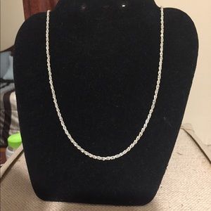 925 Stamped Rope Necklace. NWOT